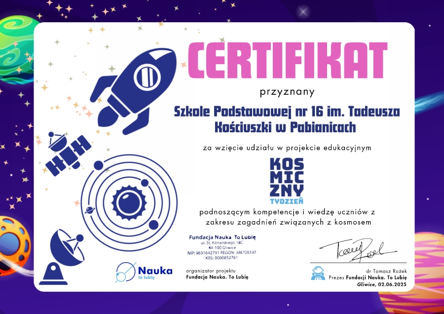 KOSMICZNA PRZYGODA W KLASIE 2C