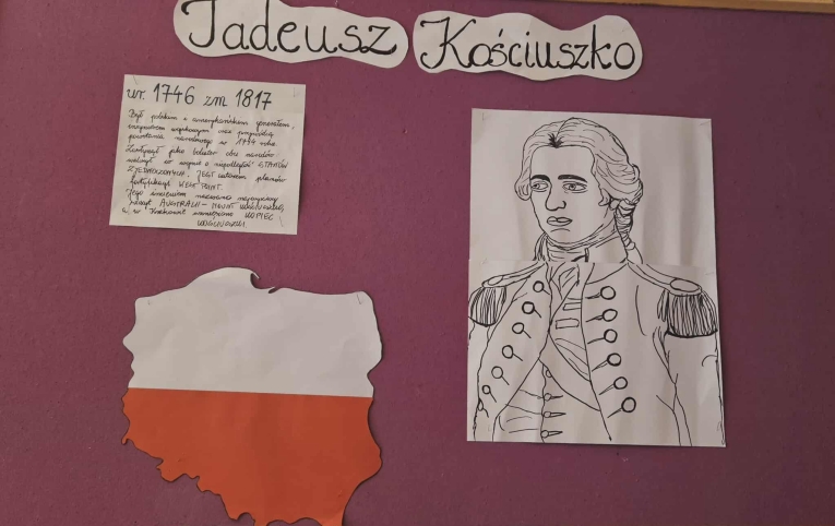 TADEUSZ KO�CIUSZKO - PATRON NASZEJ SZKO�Y